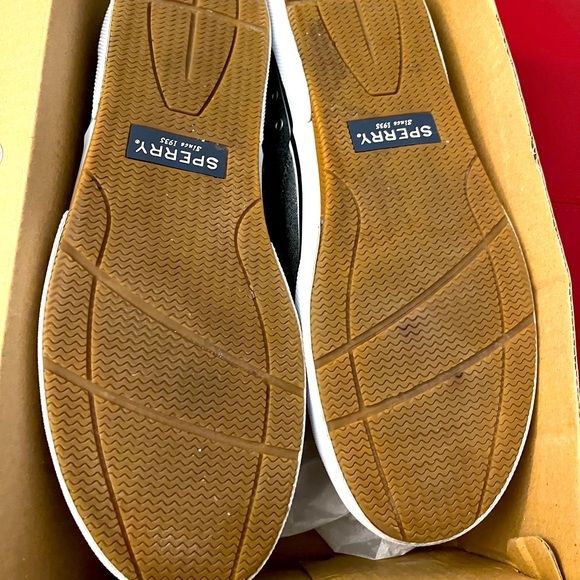 Sperry Halyard Chambray Sneaker Memory Foam Size 12 - Picture 4 of 6